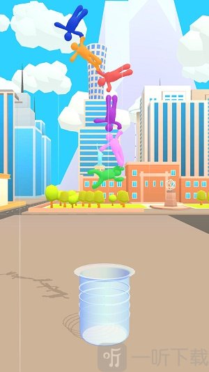 从空中掉下