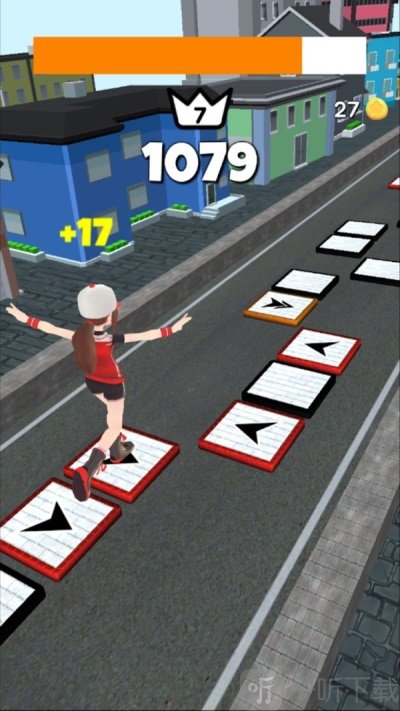 跳跃女高中生