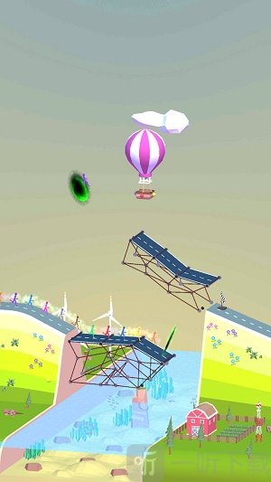 桥梁搭建3D