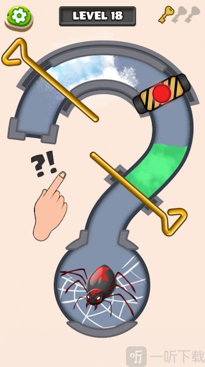 冻结蜘蛛拉针