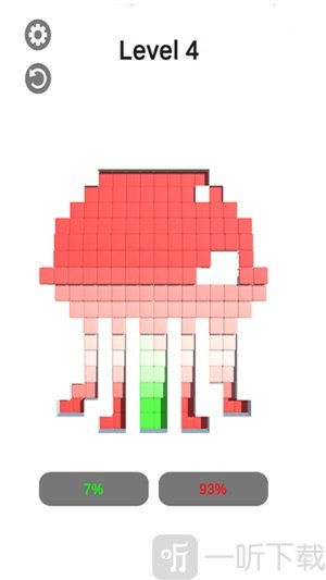 儿童彩色像素拼图
