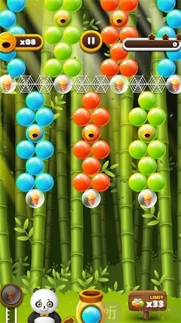 泡泡射手饥饿小熊