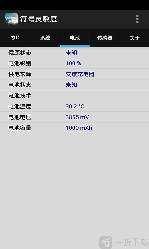 符号灵敏度app