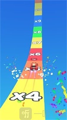 笔直赛道齿轮车竞速