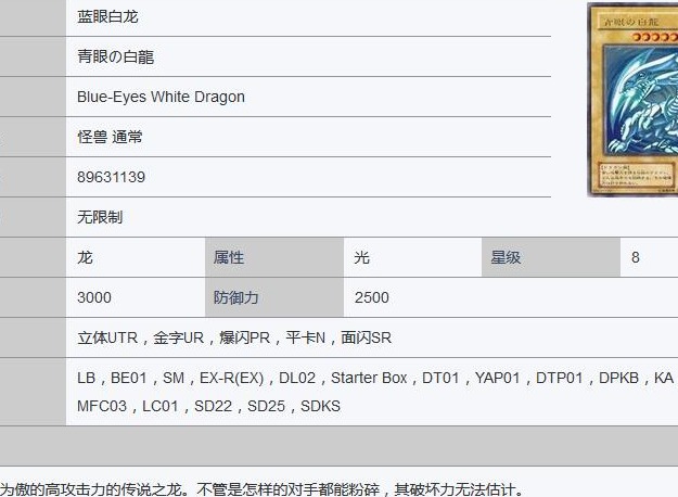 游戏王决斗链接青眼白龙怎么样 青眼白龙卡牌简评