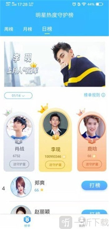明星热度守护榜