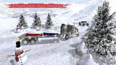 冬季雪卡车3D