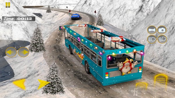 圣诞节雪地巴士模拟器