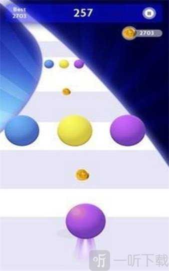 颜色滚动球3d
