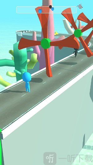 海滩赛跑者