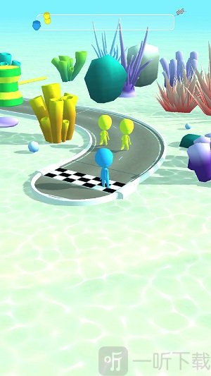 海滩赛跑者