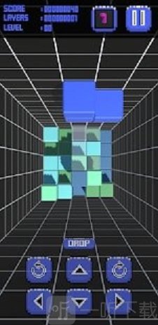 俯视方块拼图3D