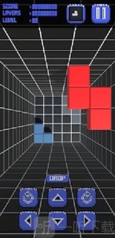 俯视方块拼图3D
