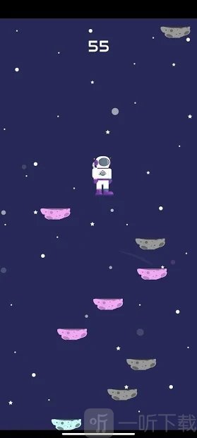 宇航员太空向上跳