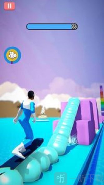 冬季滑雪比赛3D