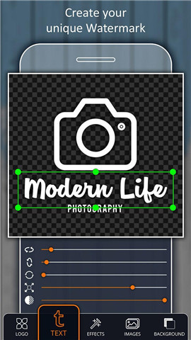 在照片上添加水印