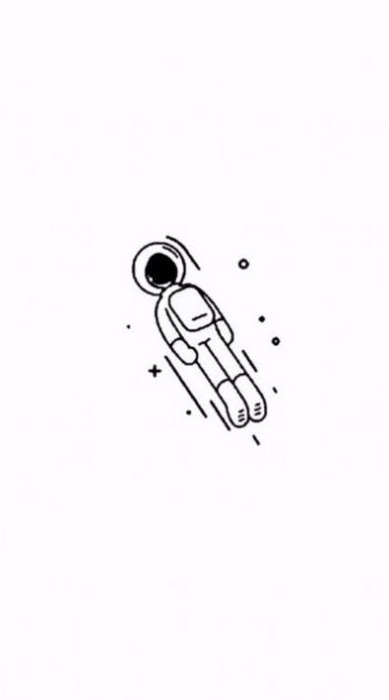 旋转太空小人壁纸