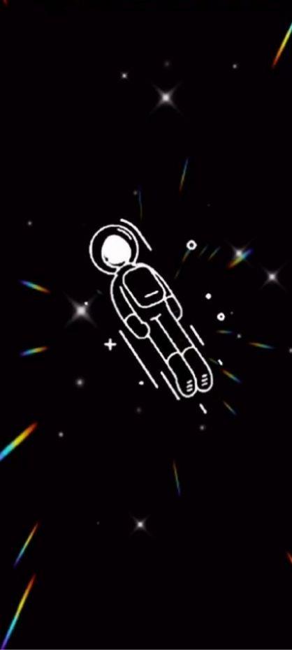 旋转太空小人壁纸