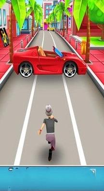 愤怒的老奶奶快跑