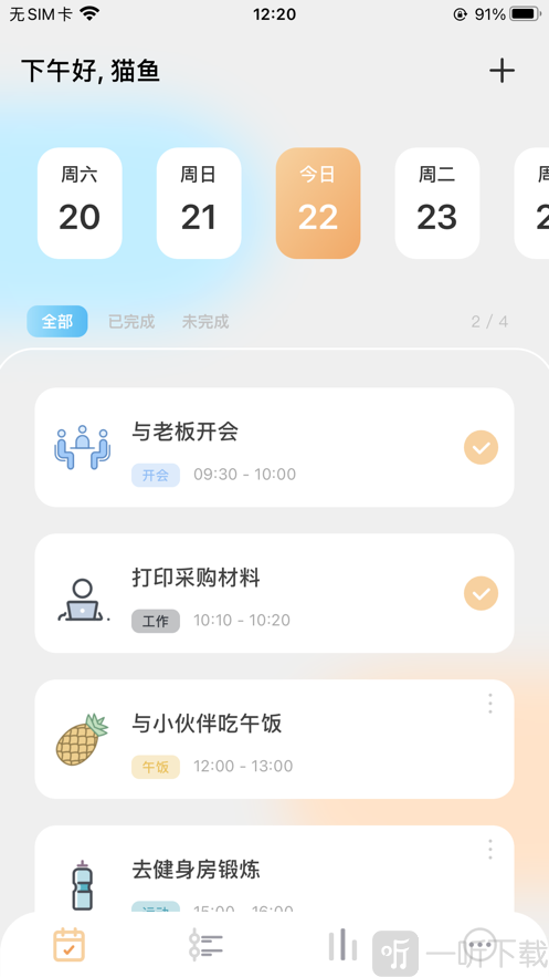 猫鱼日程
