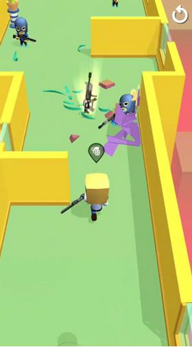 紫色子弹射击