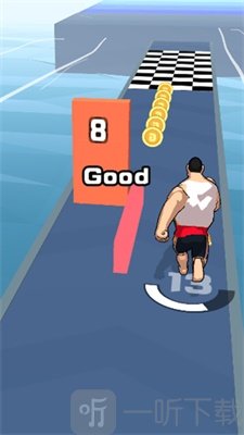 肌肉男快跑