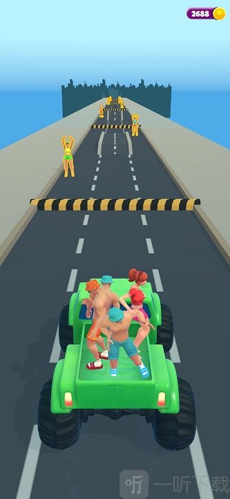 搭便车的女孩3D