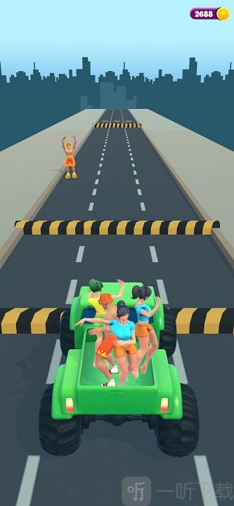 搭便车的女孩3D