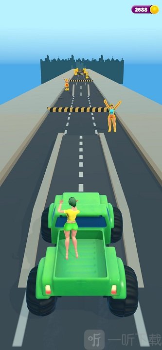 搭便车的女孩3D