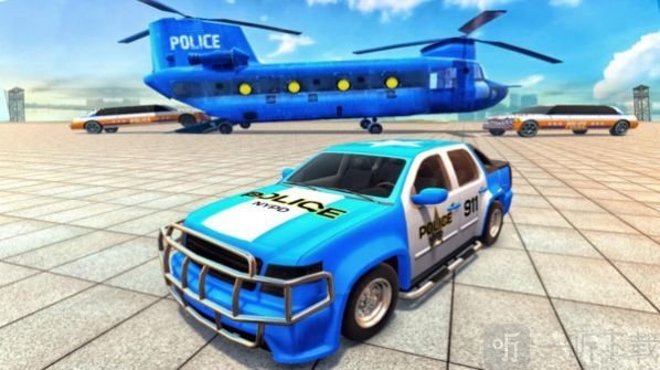 流行的警车运输