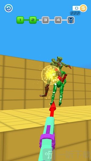 全部射中