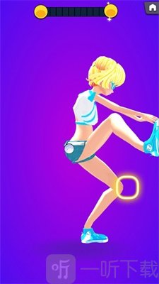 卡通女孩舞蹈