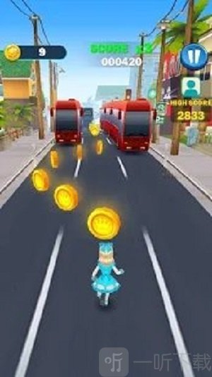 蓝色公主无尽奔跑
