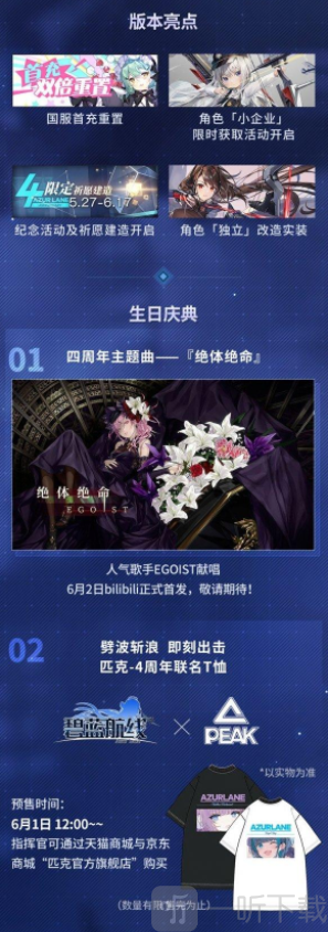 碧蓝航线四周年生日庆典  四周年6大新角色大曝光