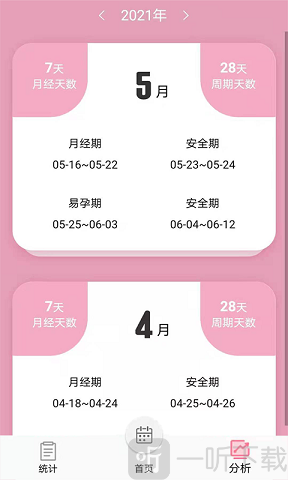 起引例假记录