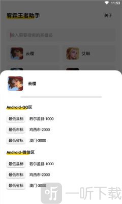 宥霖王者助手