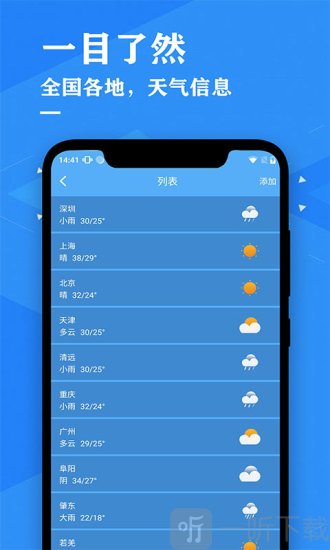 天气预报吧