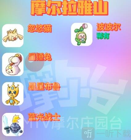摩尔庄园精灵分布图一览：摩尔庄园28种精灵捕捉分布位置大全