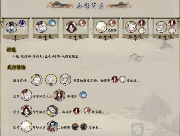 阴阳师sp花鸟卷活动阵容 妙笔绘世第一天阵容组合推荐
