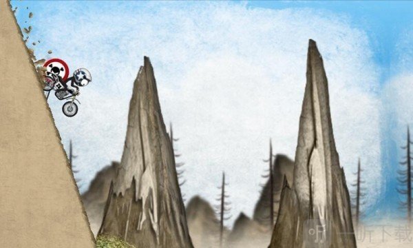 火柴人登山摩托车