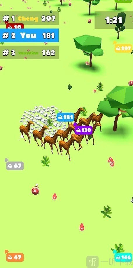 拥挤森林百兽之争