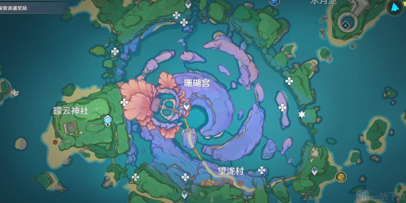 原神稻妻海祇岛奇怪的标记位置一览 稻妻2.1两个隐藏成就