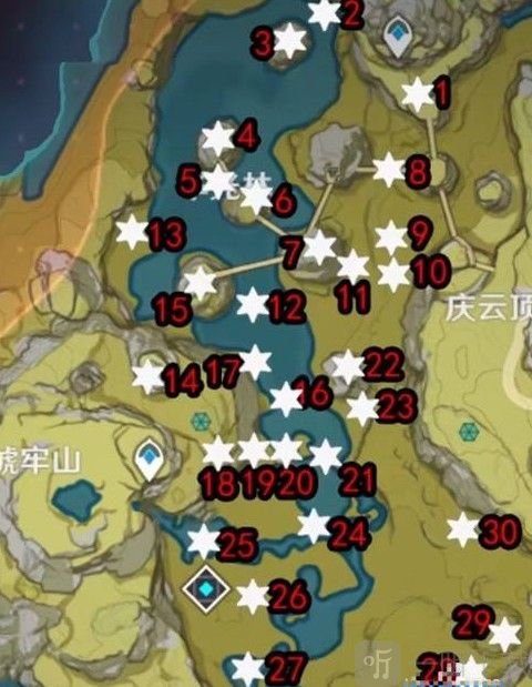 原神璃月逐月符位置大全 璃月逐月符宝箱收集路线分享