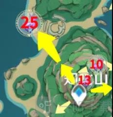 原神2.2鹤观岛全宝箱收集攻略 原神2.2版本雷神瞳位置一览
