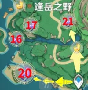 原神2.2鹤观岛全宝箱收集攻略 原神2.2版本雷神瞳位置一览