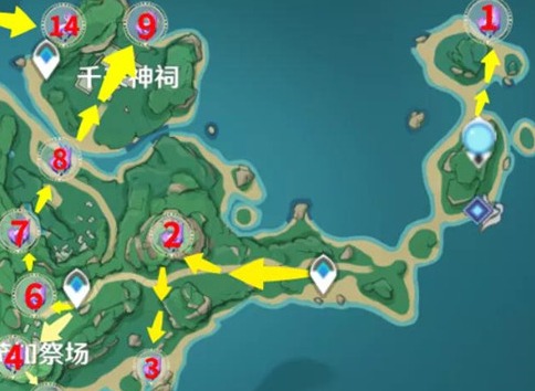 原神2.2雷神瞳位置在哪 原神2.2雷神瞳位置分布详情一览