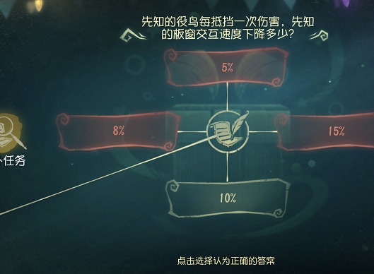 第五人格先知的役鸟每抵挡一次伤害答案分享