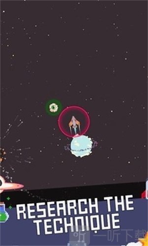 太空飞行像素火箭