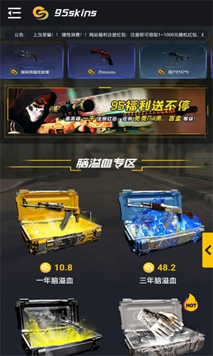 95skins游戏辅助