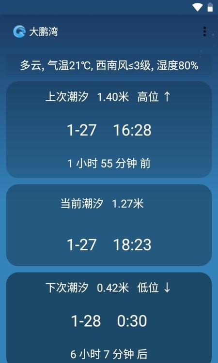 潮汐预报